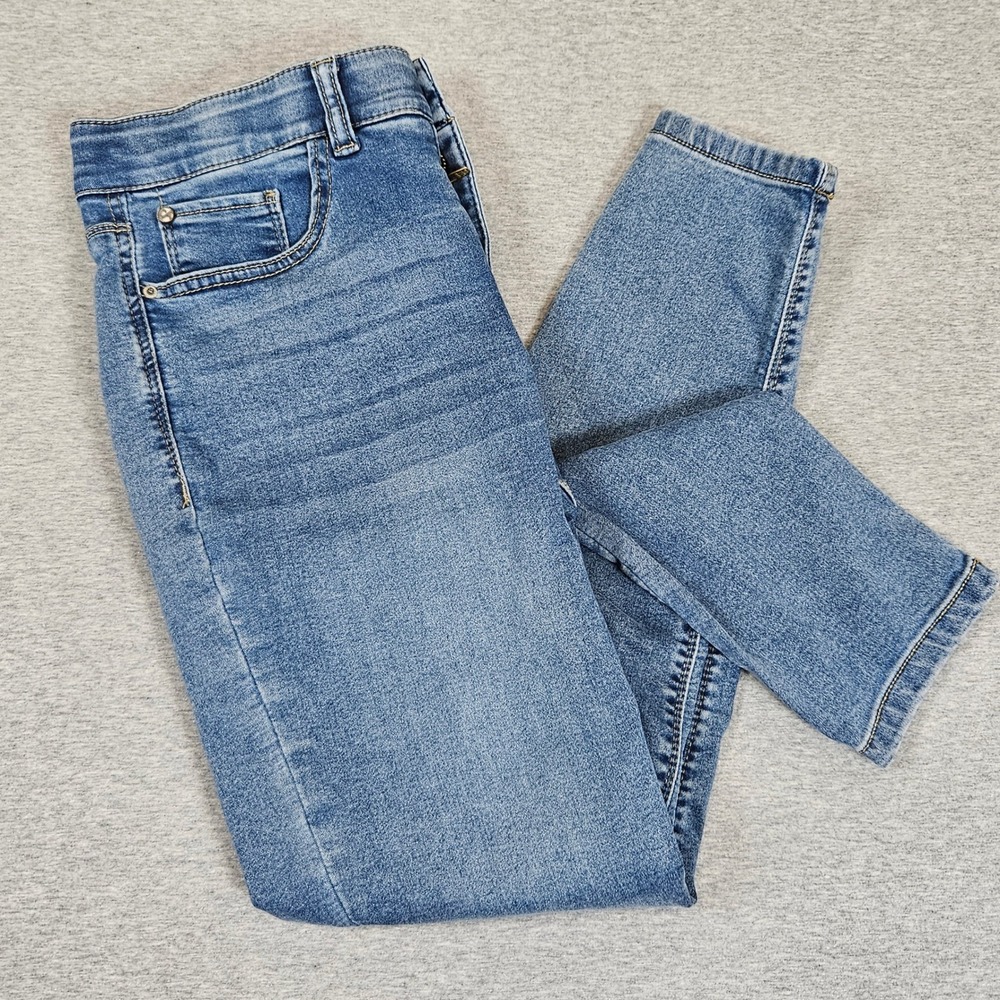 Curve Appeal Comfort Waist High-Rise Skinny Jeans Medium Wash Size 8/29